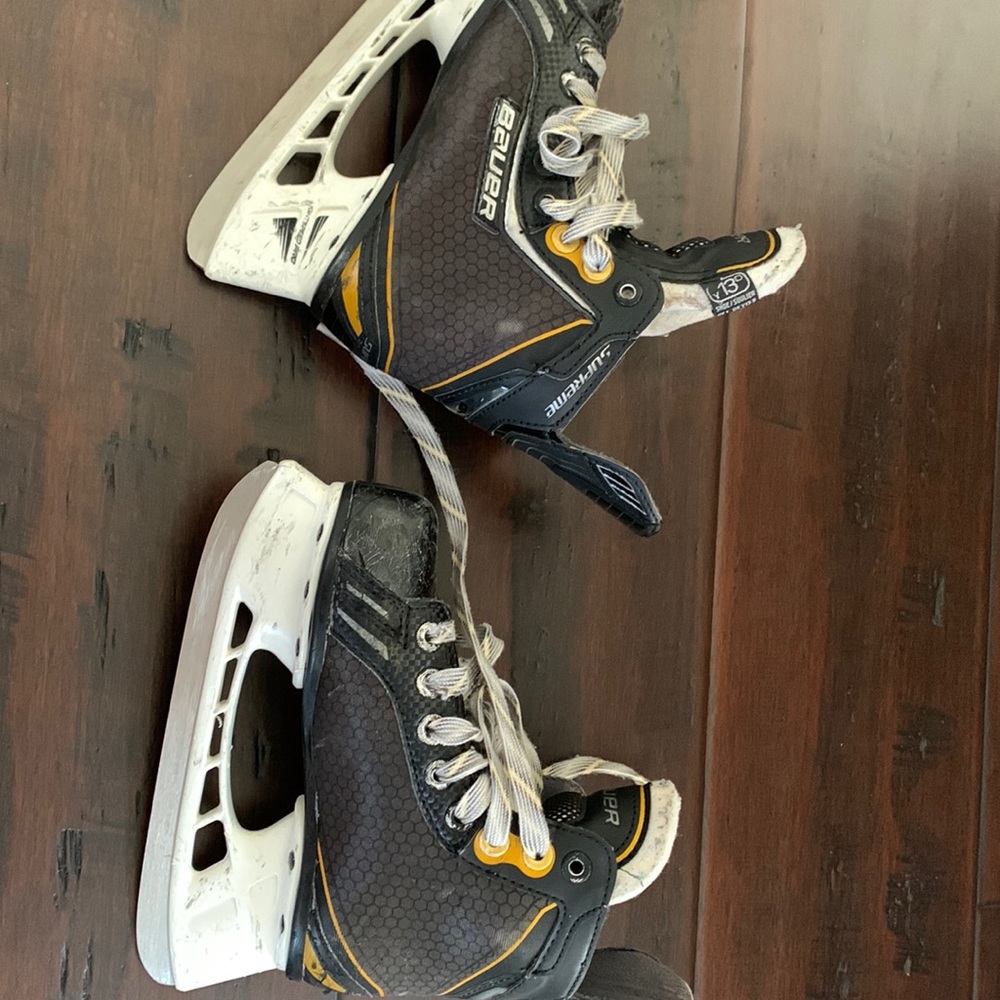 Bauer supreme ice hockey skates us youth size 1